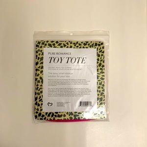 Fuchsia toy tote bag